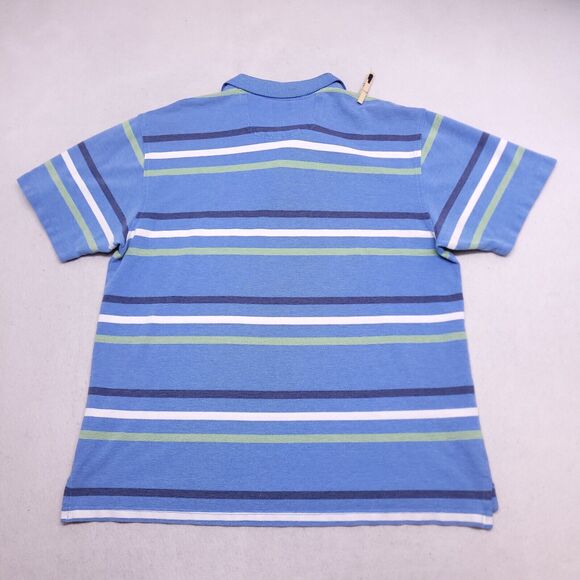 IZOD Casual Collared Short Sleeve Polo Shirt Adult Mens Size XL Blue - Picture 12 of 12